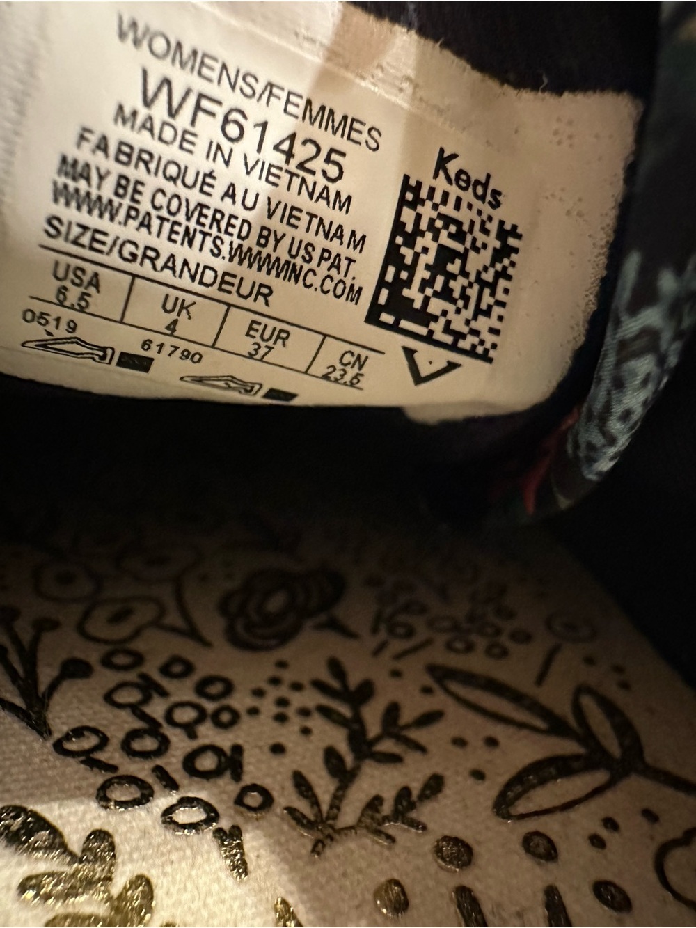 Anthropologie Keds x Rifle Paper Co. Garden Party Platform Sneakers, Size 6.5 - Picture 11 of 12